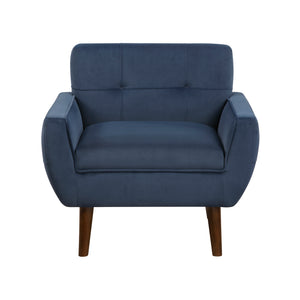 Milford Velvet Fabric Accent Chair