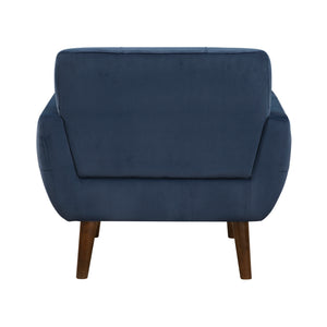 Milford Velvet Fabric Accent Chair