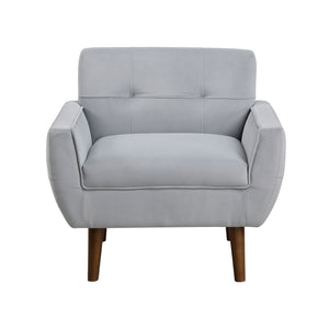 Milford Velvet Fabric Accent Chair