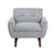 Milford Velvet Fabric Accent Chair