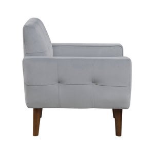 Milford Velvet Fabric Accent Chair