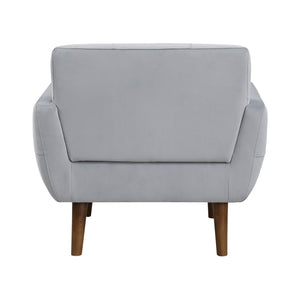 Milford Velvet Fabric Accent Chair