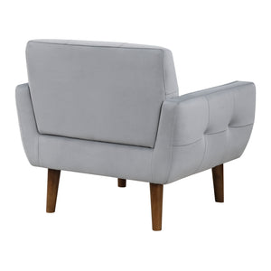 Milford Velvet Fabric Accent Chair