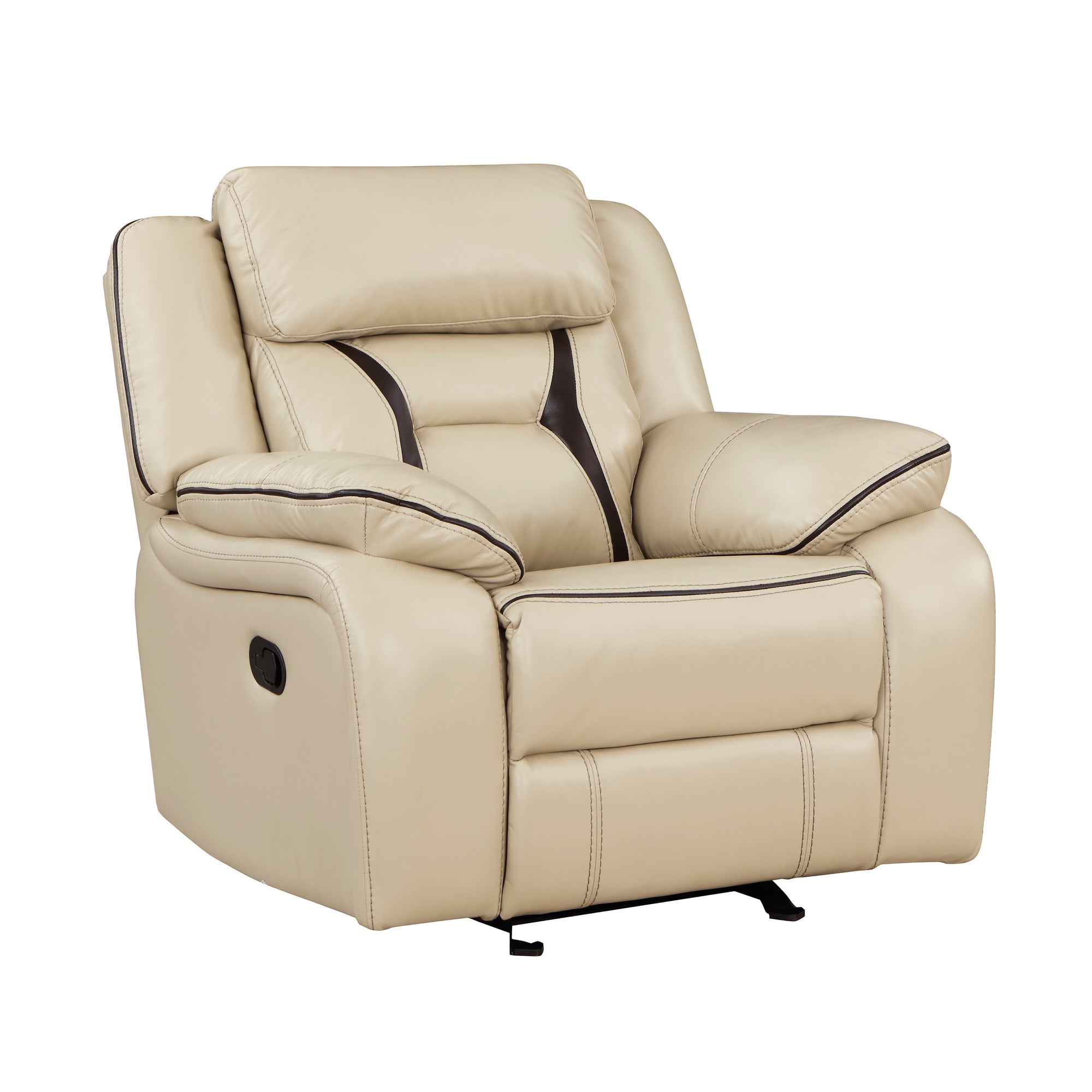 Matteo Breathable Faux Leather Glider Manual Reclining Chair