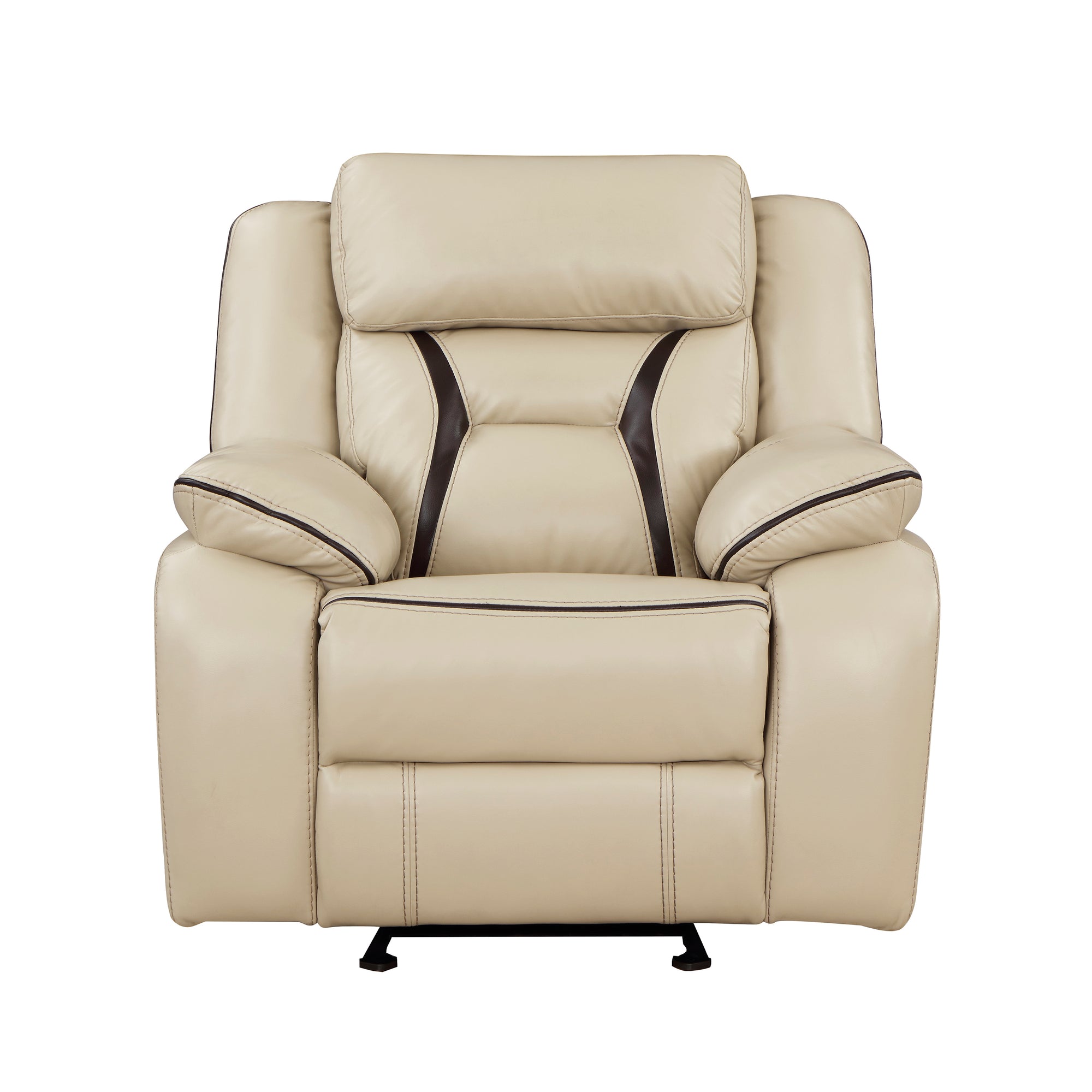 Matteo Breathable Faux Leather Glider Manual Reclining Chair