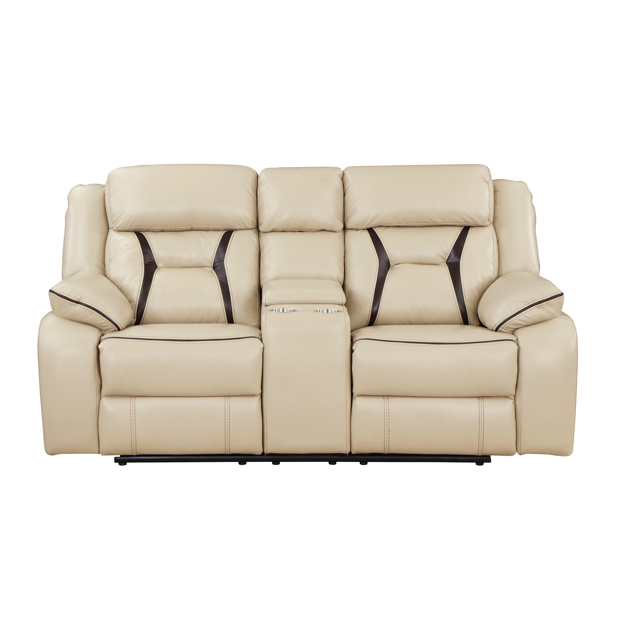 Matteo Breathable Faux Leather Power Double Reclining Loveseat