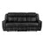 Manuel Breathable Faux Leather Manual Double Reclining Sofa