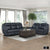 Manuel 2-Piece Breathable Faux Leather Manual Reclining Living Room Sofa Set