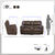 Regina 3-Piece Manual Reclining Living Room Sofa Set