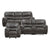 Regina 3-Piece Manual Reclining Living Room Sofa Set