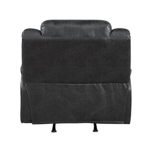 Alonzo Polished Microfiber Rocker Manual Reclining Chair