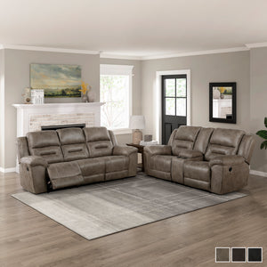 Alonzo 2-Piece Manual Reclining Living Room Sofa Set