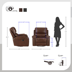 Ashton 3-Piece Manual Reclining Living Room Set