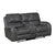 Ashton Breathable Faux Leather Manual Double Glider Reclining Loveseat