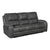 Ashton Breathable Faux Leather Manual Double Reclining Sofa