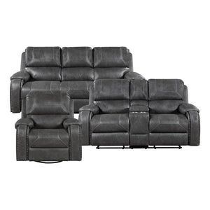 Ashton 3-Piece Manual Reclining Living Room Set