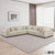 Braidy Corduroy 5-Piece Modular Sectional Sofa