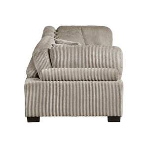 Braidy Corduroy Upholstered Living Room Loveseat