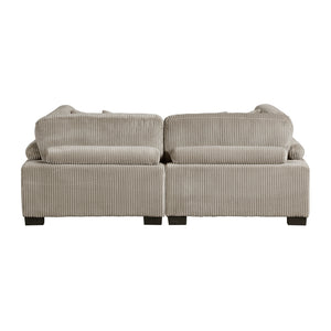 Braidy Corduroy Upholstered Living Room Loveseat