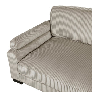 Braidy Corduroy Upholstered Living Room Loveseat