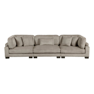 Braidy Corduroy Upholstered Living Room Sofa