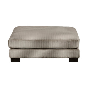 Braidy Corduroy Upholstered Ottoman