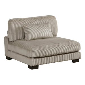 Braidy Corduroy Armless Chair