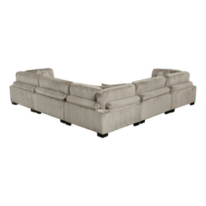 Braidy Corduroy 5-Piece Modular Sectional Sofa