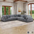 Braidy Corduroy 5-Piece Modular Sectional Sofa