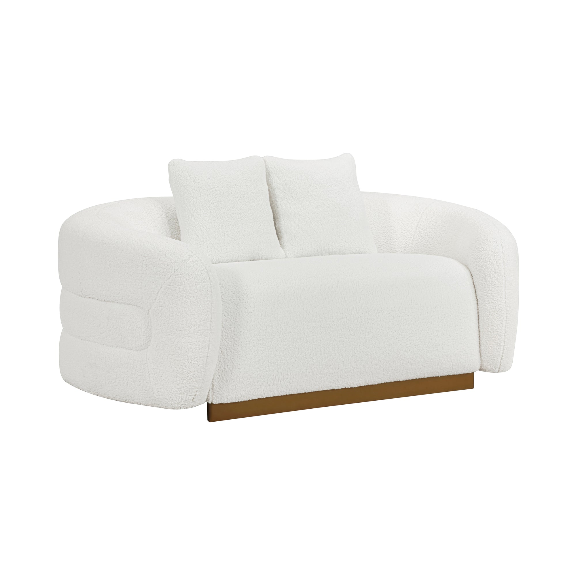 Selsey sherpa Fabric Living Room Loveseat