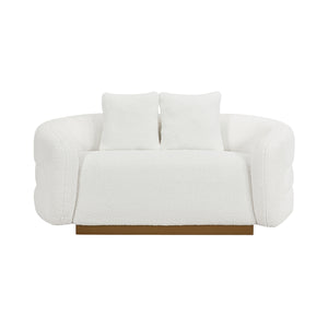 Selsey sherpa Fabric Living Room Loveseat