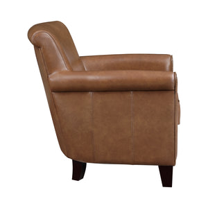 Raya Leather Upholstered Accent Chair