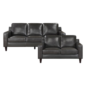 Belen 2-Piece Leather Match Living Room Sofa Set