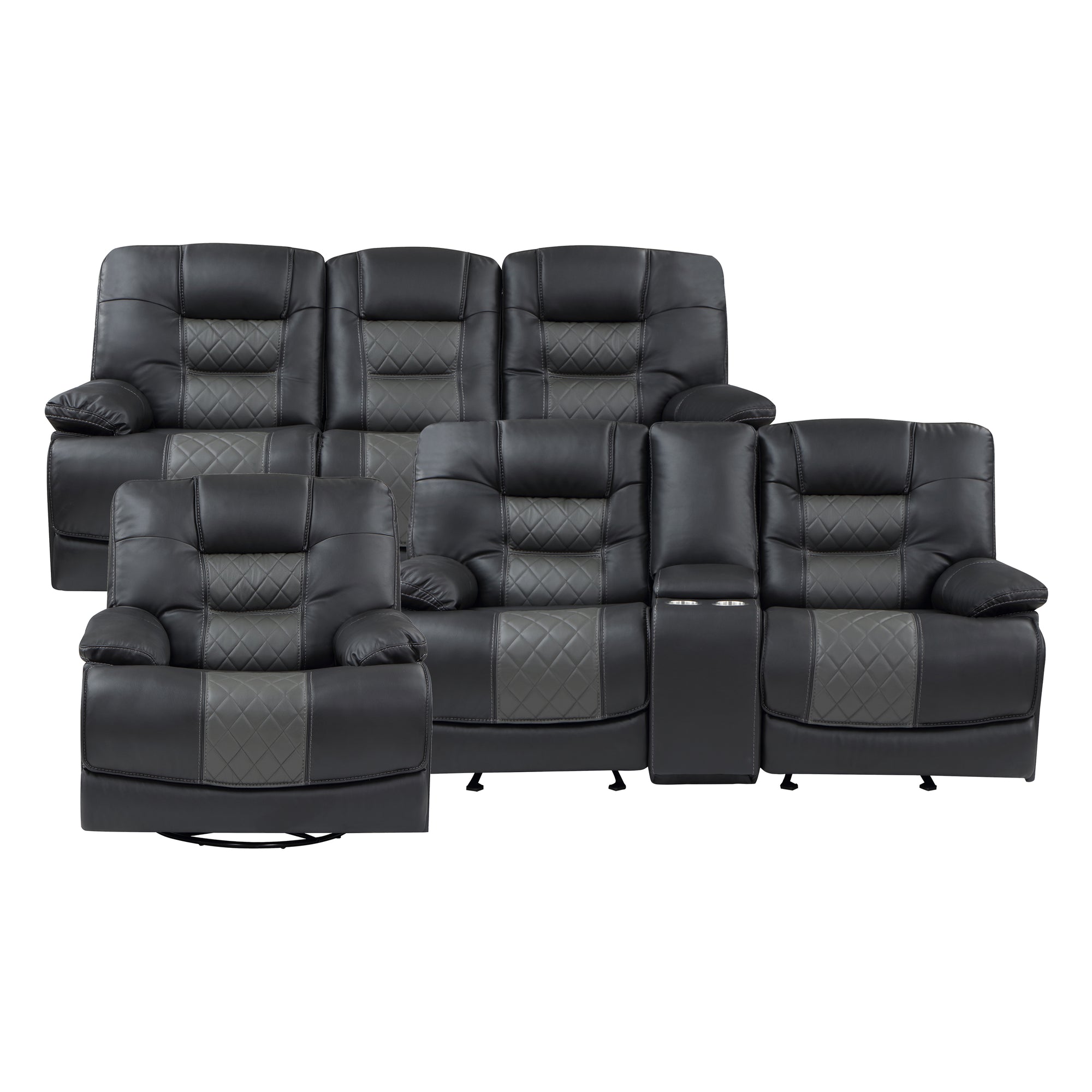 Emory 3-Piece Manual Reclining Living Room Sofa Set