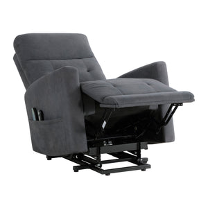 Jeanne Textured Microfiber Power Lift Chair with Massage and Heat