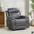 Nemesia Faux Leather Manual Glider Reclining Chair