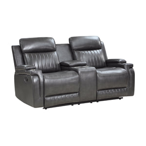 Nemesia 2-Piece Faux Leather Manual Reclining Sofa Set