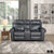 Chesky Breathable Faux Leather Manual Double Reclining Loveseat