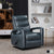 Hyacinth Faux Leather Swivel Glider Reclining Chair