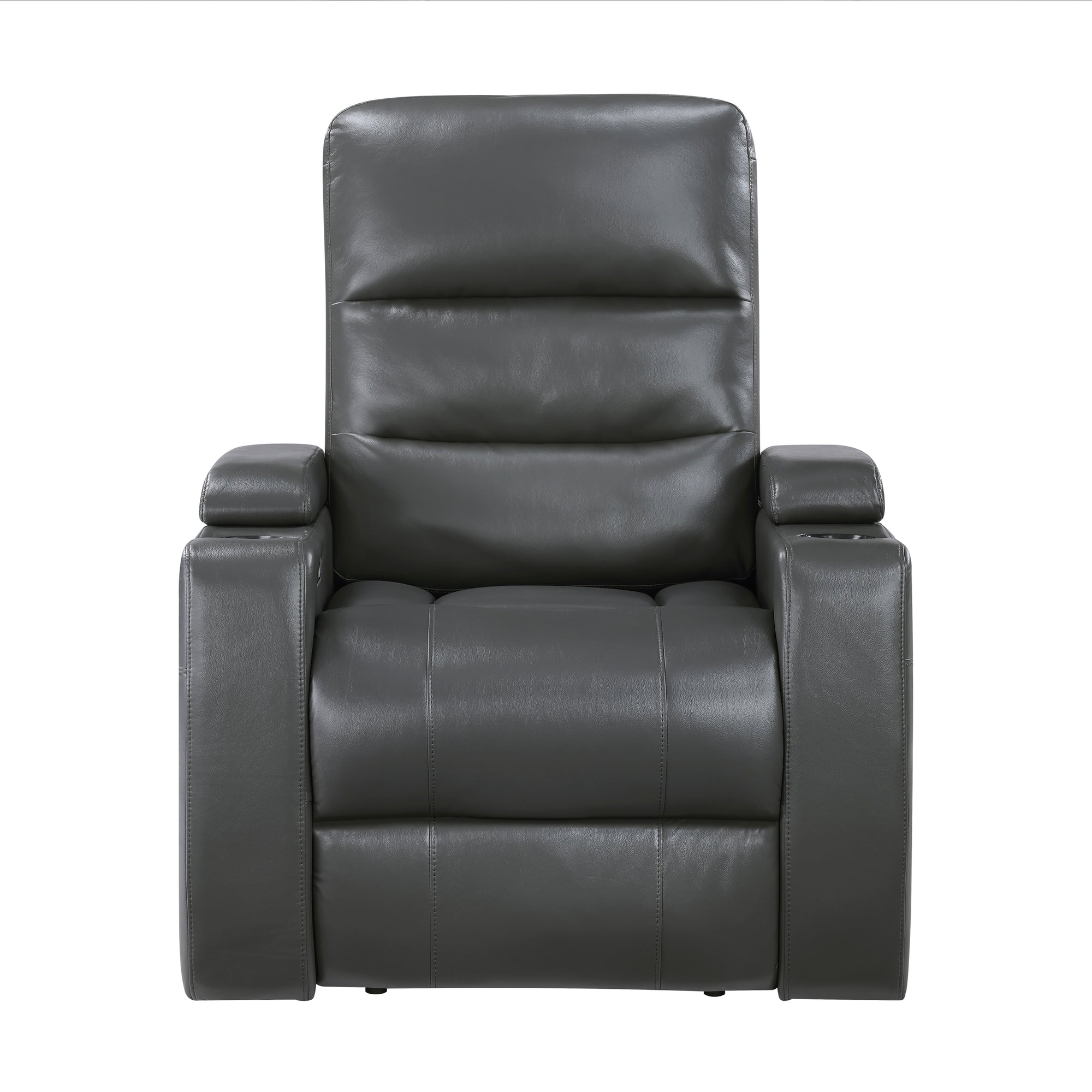 Olleris Power Reclining Chair with Power Headrest, Cup Holders, Receptacles and USB Ports