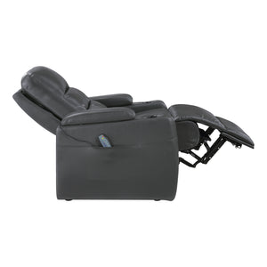 Olleris Power Reclining Chair with Power Headrest, Cup Holders, Receptacles and USB Ports