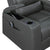 Olleris Power Reclining Chair with Power Headrest, Cup Holders, Receptacles and USB Ports