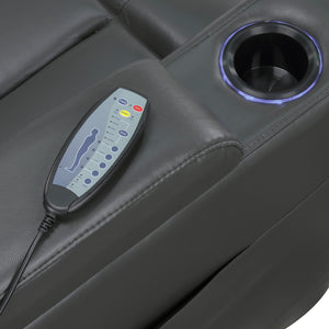 Olleris Power Reclining Chair with Power Headrest, Cup Holders, Receptacles and USB Ports