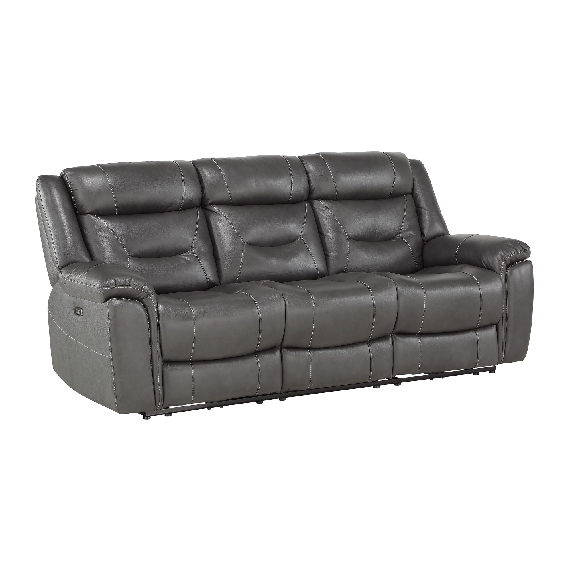 Oswald Power Double Reclining Sofa with Power Headrests and USB Ports