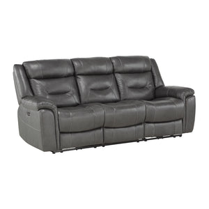 Oswald Power Double Reclining Sofa with Power Headrests and USB Ports