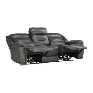 Oswald Power Double Reclining Sofa with Power Headrests and USB Ports