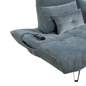 Gandra Chenille Sofa with Power Adjustable Seat Depth