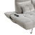 Gandra Chenille Sofa with Power Adjustable Seat Depth