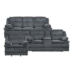 Medora 3-Piece Corduroy Fabric Manual Reclining Sofa Set