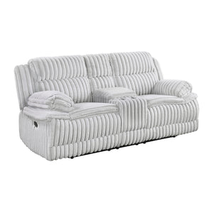 Medora Corduroy Manual Double Reclining Loveseat with Console